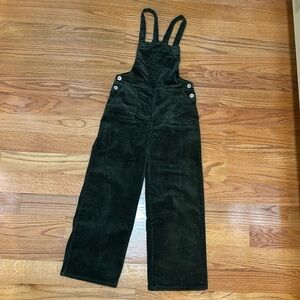 Rylee and cru green corduroy overalls